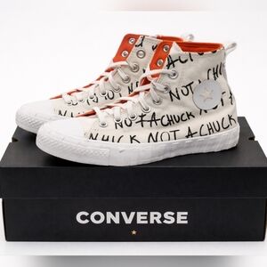 Converse Chuck Taylor High Top “Not A Chuck” Graffiti Sneakers, Size 9